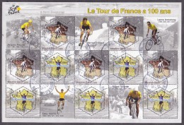 France Oblitération Cachet à Date BF N°  59 - 3582 Et 3583 - Le Tour Cycliste à Cent Ans - Used