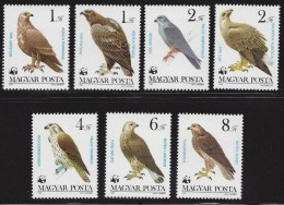 HUNGARY 1983 FAUNA Animals BIRDS Of PREY WWF - Fine Set MNH - Ungebraucht