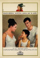 # MAGLIERIA ALPINA 1950s Advert Pubblicità Publicitè Reklame Underclothes Lingerie Ropa Intima Unterkleidung - Chemisettes & Culottes