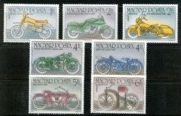 HUNGARY 1985 TRANSPORT Vehicles MOTORCYCLES - Fine Set MNH - Ungebraucht