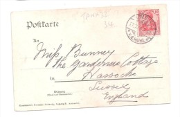 POSTMARK BRIEFMARKE Bad Homburg ELISABETH CASTLE POSTMARK - Bad Homburg