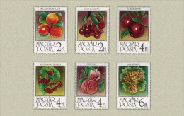 HUNGARY 1986 FLORA Plants FRUITS - Fine Set MNH - Ungebraucht