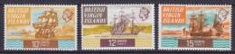 British Virgin Islands 1970 Mi. 210-12 X A 10-15 C Schiffe Ships "Formidable", "Nymph" & "Windsor Castle" Perf. 13½ MH* - Iles Vièrges Britanniques