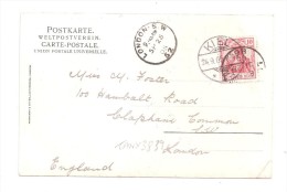 AK Kiel, Nieman's Weg  KIEL POSTMARK + LONDON SW RECEIVING POSTMARK POSTAL HISTORY - Kiel