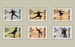 HUNGARY 1988 SPORT Figure SKATING - Fine Set MNH - Ungebraucht