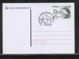 POLAND FRANCE SLANIA 1999 CHOPIN JOINT ISSUE ON PC COMM CANCEL 150TH DEATH ANNIV  COMPOSERS MUSIC PIANO - Storia Postale