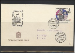 CZECHOSLOVAKIA Brief Postal History Envelope CS 056 Space Exploration Aviation - Cartas & Documentos