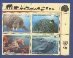 UN Geneva 2008 Michel # 588-591, Block Of 4 Stamps With Lable In Upper Right Corner , MNH ** - Blocchi & Foglietti