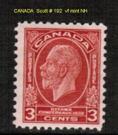 CANADA   Scott  # 192**  VF MINT NH - Ungebraucht