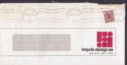 Norway IMPULS DESIGN, OSLO TMS 1972 Cover Brief - Storia Postale