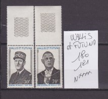 FRANCE. TIMBRE. COLONIE. WALLIS ET FUTUNA. N° 180. 181. - Unused Stamps