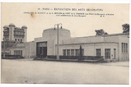 CPA 75 PARIS - EXPOSITION ARTS DECORATIFS 1925 - Pavillon De Nancy Et Région Est De La France - Expositions
