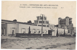 CPA 75 PARIS - EXPOSITION ARTS DECORATIFS 1925 - Pavillon Lyon St Etienne - Expositions