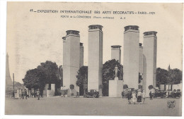 CPA 75 PARIS - EXPOSITION ARTS DECORATIFS 1925 - Porte De La Concorde - Expositions