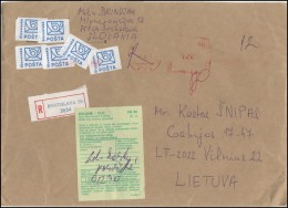 SLOVAKIA Brief Postal History Envelope SK 005 Meter Mark Franking Machine - Covers & Documents