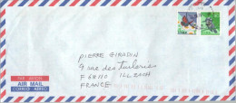 JAPON JAPAN 2080 (o) Lettre Brief Cover Aérogramme TOKYO > ILLZACH (France)Papillon Martin Pêcheur 1993 - Briefe U. Dokumente