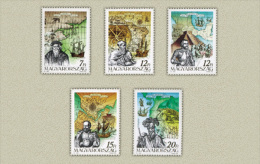 HUNGARY 1991 HISTORY Famous People AMERICA EXPLORERS - Fine Set MNH - Unused Stamps