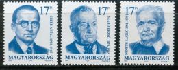 HUNGARY 1993 HISTORY Persons WRITERS - Fine Set MNH - Nuevos