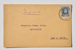 CARTE POSTALE De Georges MIESSE, Papiers & Cartons, à BLATON Vers M. Frère, Imprimeur à HAM-SUR-HEURE, 1927 - Bernissart