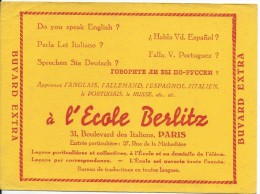 Ecole / BERLITZ/Apprerntissage Des Langues étrangéres/Paris  /vers 1945-1955     BUV145 - E