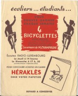 Cahier Heraklés/ Bicyclettes Arliguie/ Radio Luxembourg//vers 1945-1955     BUV147 - Papeterie