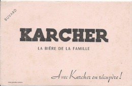 Karcher / La Biére De La Famille / Avec Karcher On Récupére !/vers 1945-1955     BUV150 - Schnaps & Bier