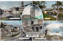 50 - SAINT LO - ST LO -  VUE GENERALE- ROCHER ET TOUR DE LA POTERNE- LES REMPARTS ET LE CLOCHER- RUE HAVIN - Saint Lo