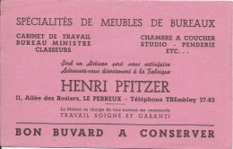 Ameublement/ Henri Pfitzer/Spécialité De Maubles De Bureaux / Le PERREUX / Vers 1945-1955     BUV154 - A