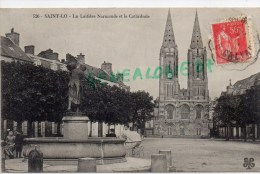50 - SAINT LO - ST LO -  LA LAITIERE NORMANDE ET LA CATHEDRALE - Saint Lo