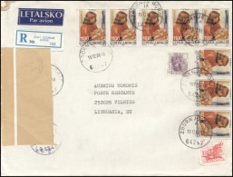 YUGOSLAVIA Brief Postal History Envelope Air Mail YU 057 EUROPE Child - Lettres & Documents