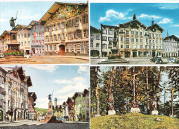 Germany - 4 AK - Bad Tölz - Marktstrasse - Rathaus - Kalvarienberg - Bad Tölz