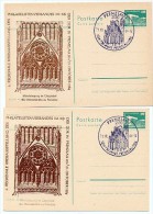 DDR P84-54-84 C98-a 2 Postkarten Zudruck MARIENKIRCHE PRENZLAU Sost. 1984 - Privé Postkaarten - Gebruikt