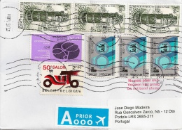 Belgium Cover To Portugal - Lettres & Documents