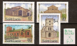 Sainte Lucie 848 à 851 * Côte 6.50 € - St.Lucie (1979-...)