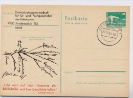 DDR P84-6a-82 C6-a Postkarte Zudruck CHARLES DARWIN Finsterwalde Stpl 1982 - Cartes Postales Privées - Oblitérées