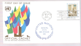 United Nations - SESCAL 1974, Los Angeles, California - Storia Postale