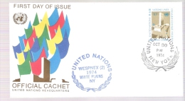 United Nations -  WESPNEX 1974, White Plains, New York - Covers & Documents