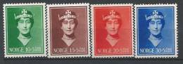 Norvège 1939 N°195/198 Neufs** MNH Reine Maud, Surtaxe Pour L´enfance - Unused Stamps