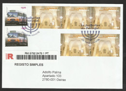 Portugal Quartiers Juifs FDC Recommandée Cachet Synagogue Tomar 2010 Jewish Quarters Judaica Tomar Synagogue Reg FDC - Mosquées & Synagogues