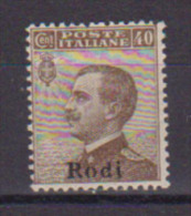 COLONIE ITALIANE EGEO/RODI 1912 SOPRASTAMPATO SASS. 6 MNH  XF - Egeo (Rodi)