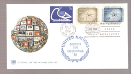 United Nations - Postmarked International Cocoa Agreement -ICCO - CHECOPEX 1976, Cheektowaga, NY - Cartas & Documentos