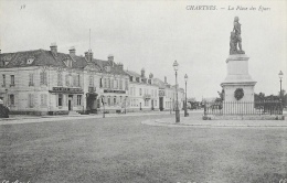 Chartres - La Place Des Epars - Grand Hôtel Monarque - Carte Non Circulée - Chartres