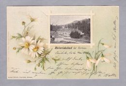 AR Heinrichsbad B. Herisau 1900.VI.21. Herisau  Foto Mit Blumenlitho Gebr. Metz #543 - Herisau