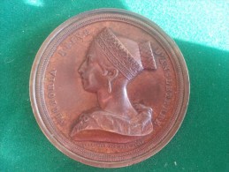 Visite Victoria, Reine D'Angleterre, Anvers 10/8/1845 (Verachter, Dir.Hart), 175 Gram (medailles0077) - Other & Unclassified