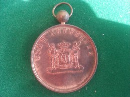 Feest Commissie Liberale Strijder En Bekwaamheids Kiezersbond 8ste Wijk Antwerpen, 1887, 35 Gram (medailles0083) - Other & Unclassified
