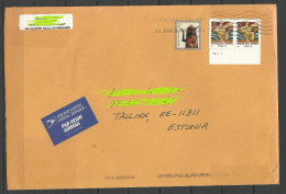 USA 2014 Cover To ESTONIA Estland Estonie - Lettres & Documents