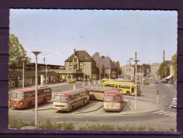 AK Herford I. Westf. : Busbahnhof U. Hauptbahnhof Karte Gel. 1966 - Herford