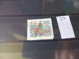 TIMBRE  OBLITERE REPUBLIQUE TCHEQUE   YVERT N°27 - Used Stamps