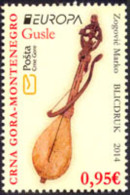 Montenegro 2014 EUROPA CEPT, National Music Instruments, MNH - 2014