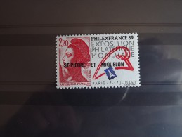 Saint Pierre Et Miquelon N°489 Neuf** Philexfrance 89 - Unused Stamps